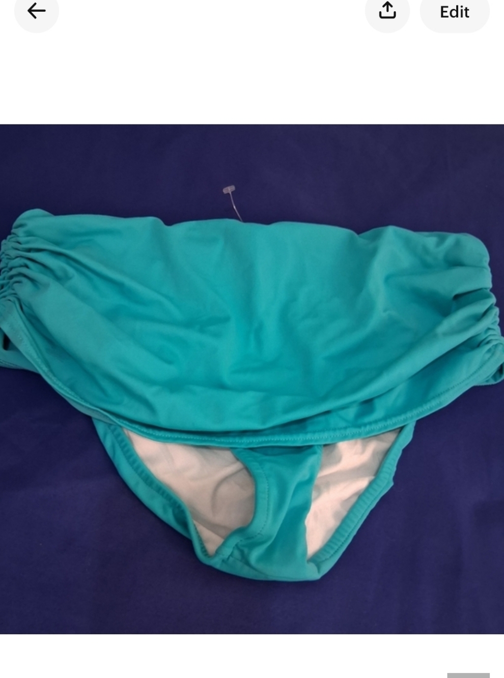 VENUS Turquoise Bikini Bottom Built In Brief Size 12